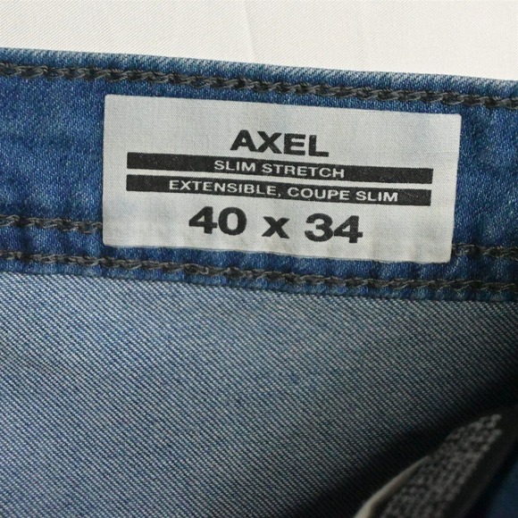 Buffalo David Bitton 40 x 34 Axel Slim Stretch Light Denim Denim Jeans - Picture 3 of 5